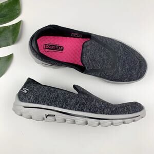 Skechers Women's Slip-On Walking Shoe - Black/Gray